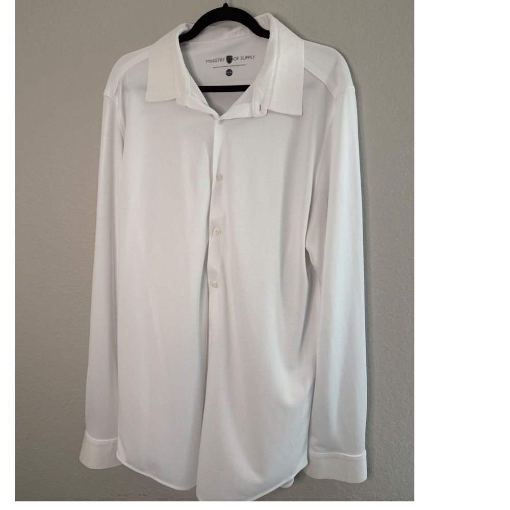 Ministry of Supply Apollo Moisture Wicking Shirt Classic 18-18.5 Antimicrobial